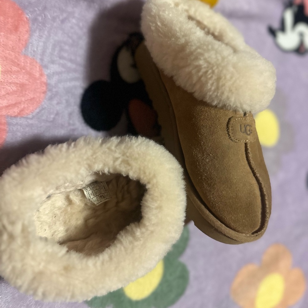 UGG Tan Shearling Slippers